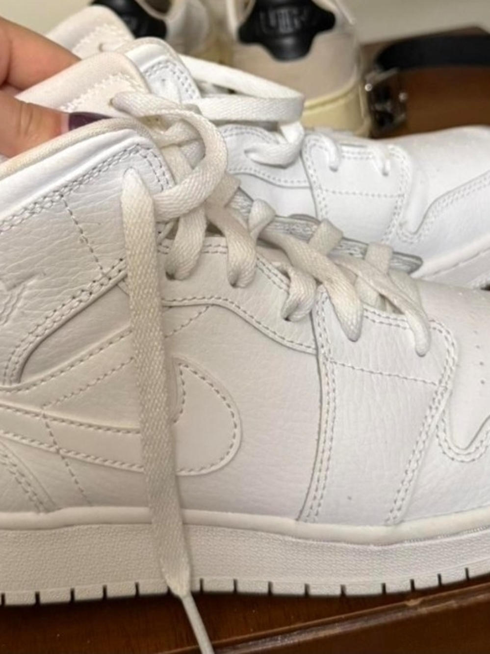 Jordan White High-Top Sneakers